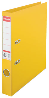 Esselte Mini Lever Arch File Polypropylene A4 50mm Spine Width Yellow (Pack 10) 811410 DD